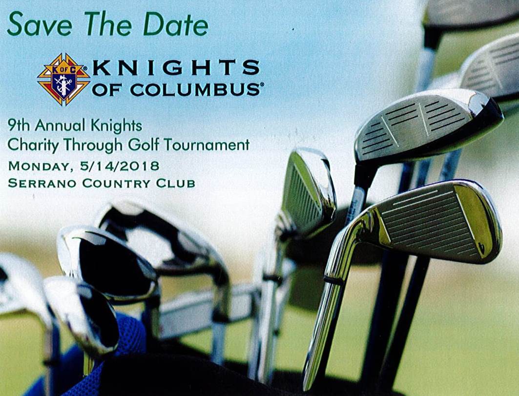 5/14 Charity Golf Tournament Knights of Columbus