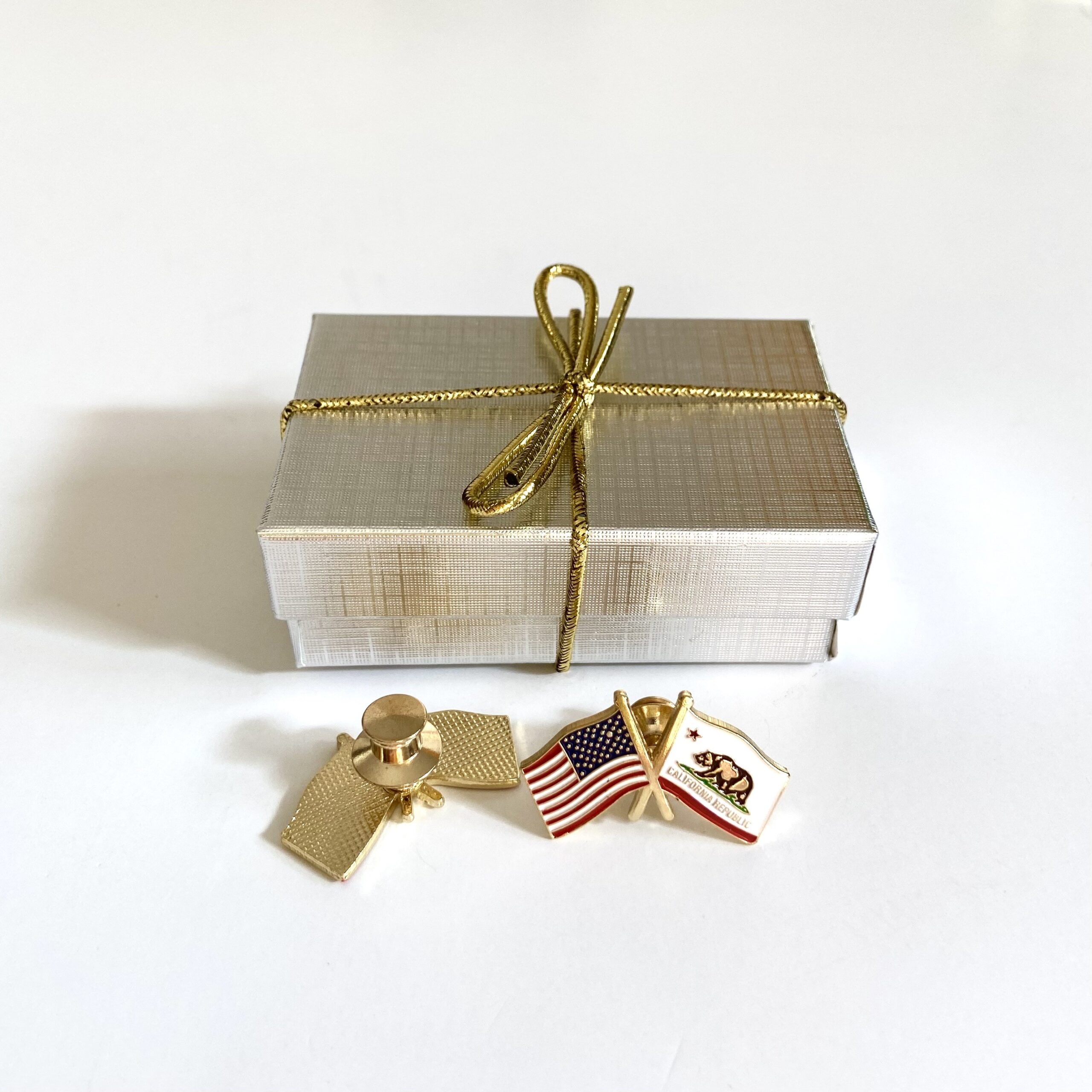 Dual Flag Lapel Pin