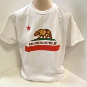 California Bear Flag Short Sleeve Adult T-Shirt
