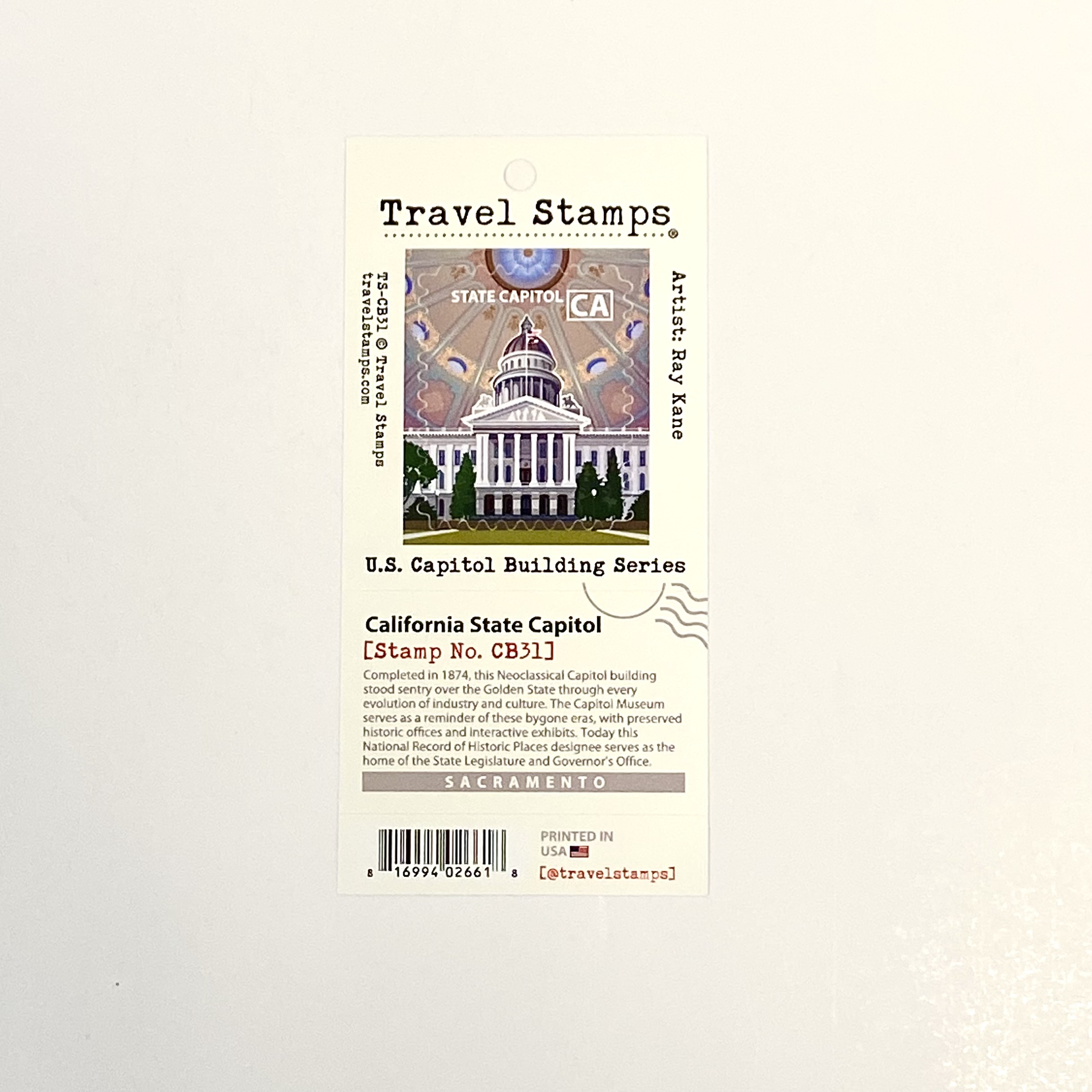 California Capitol Travel Stamp