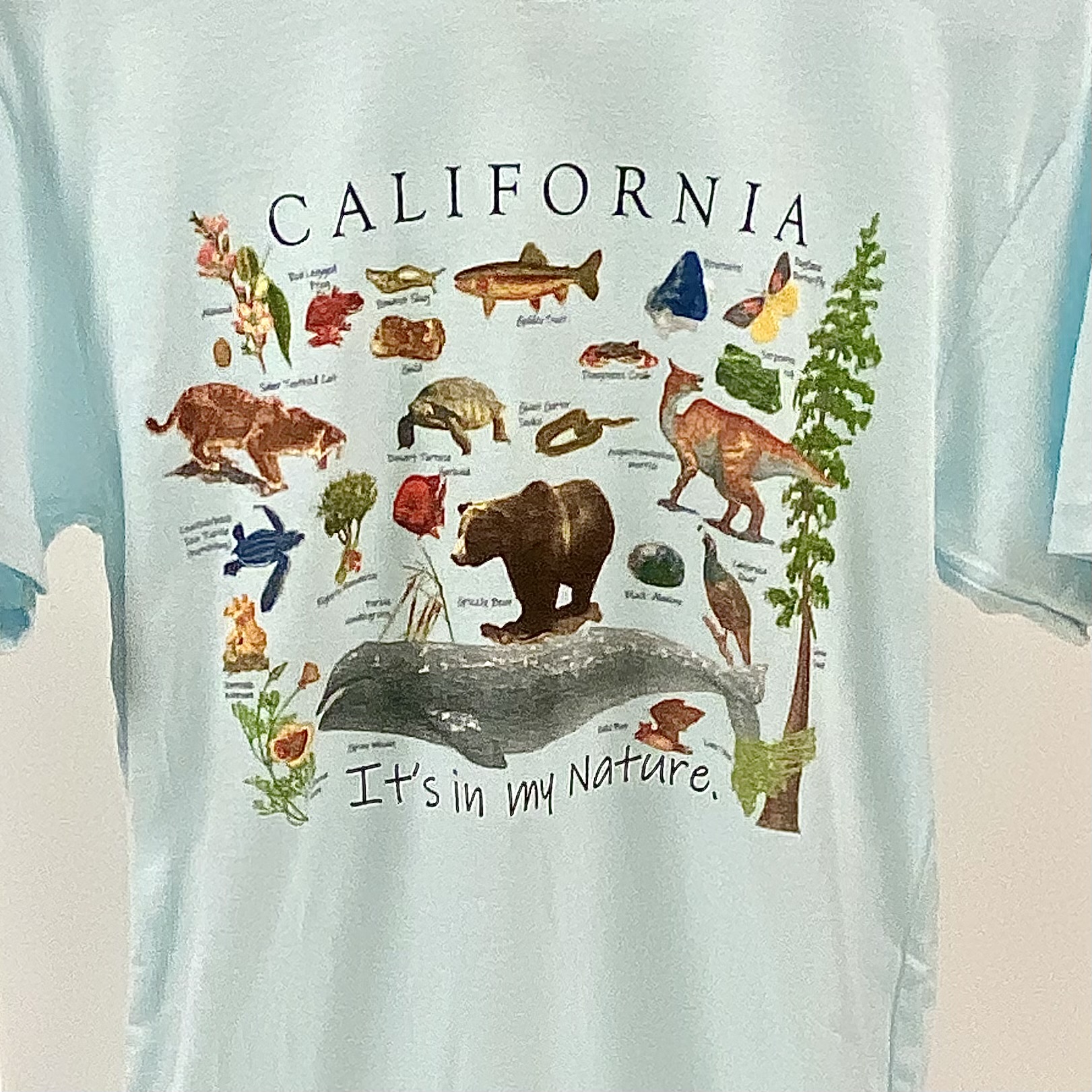 California in My Nature Adult Tee - Image 2