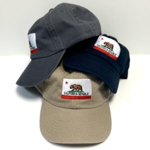California Bear Flag Baseball Hat